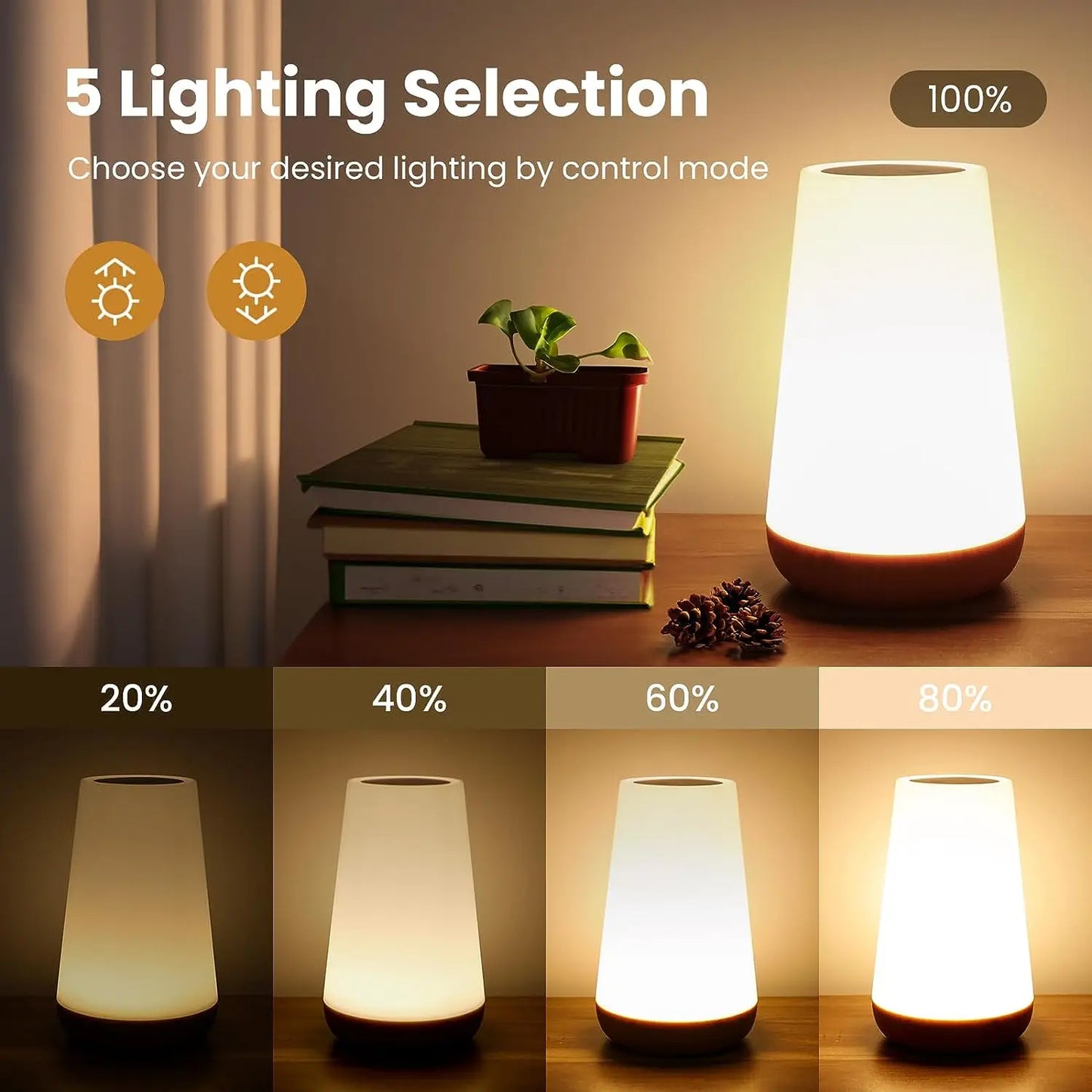 13 Color Changing Night Light Remote Control Touch Dimmable